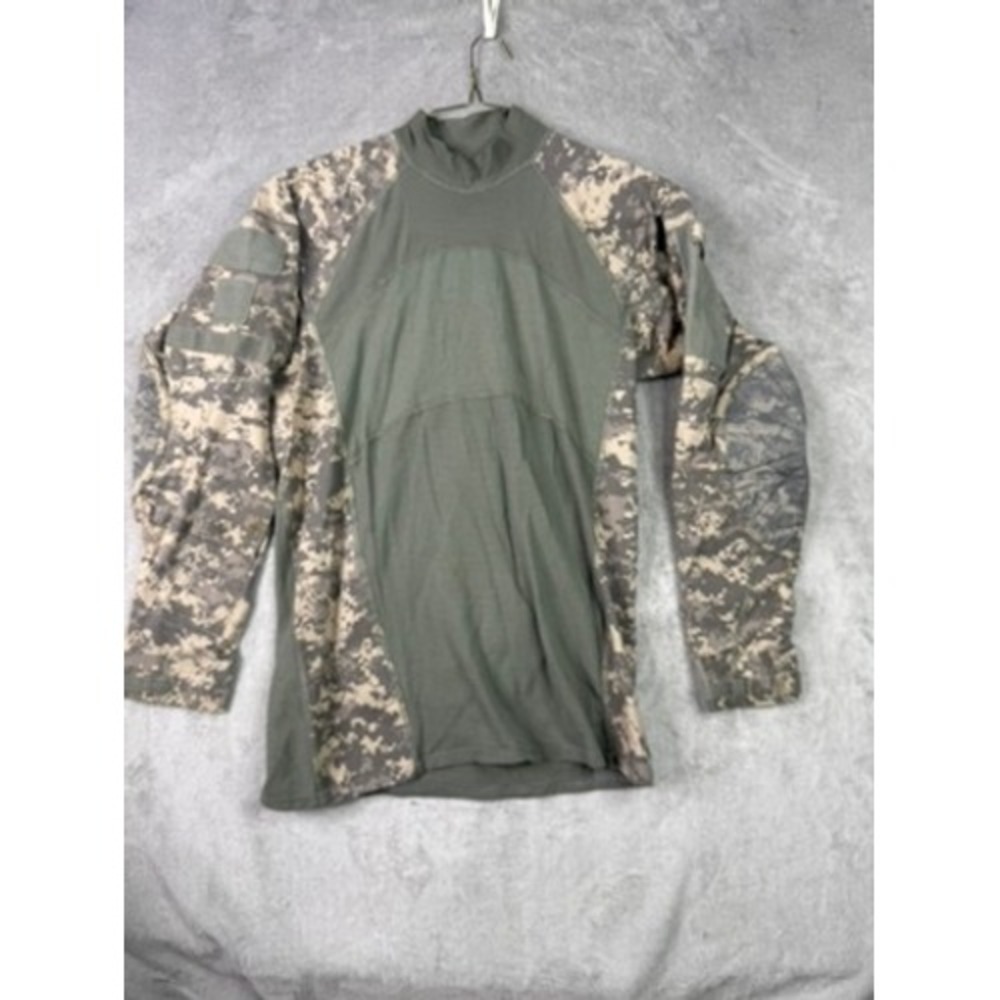 US Army Combat Uniform Shirt ACU Digital Camo Long Sleeve Tactical Top L